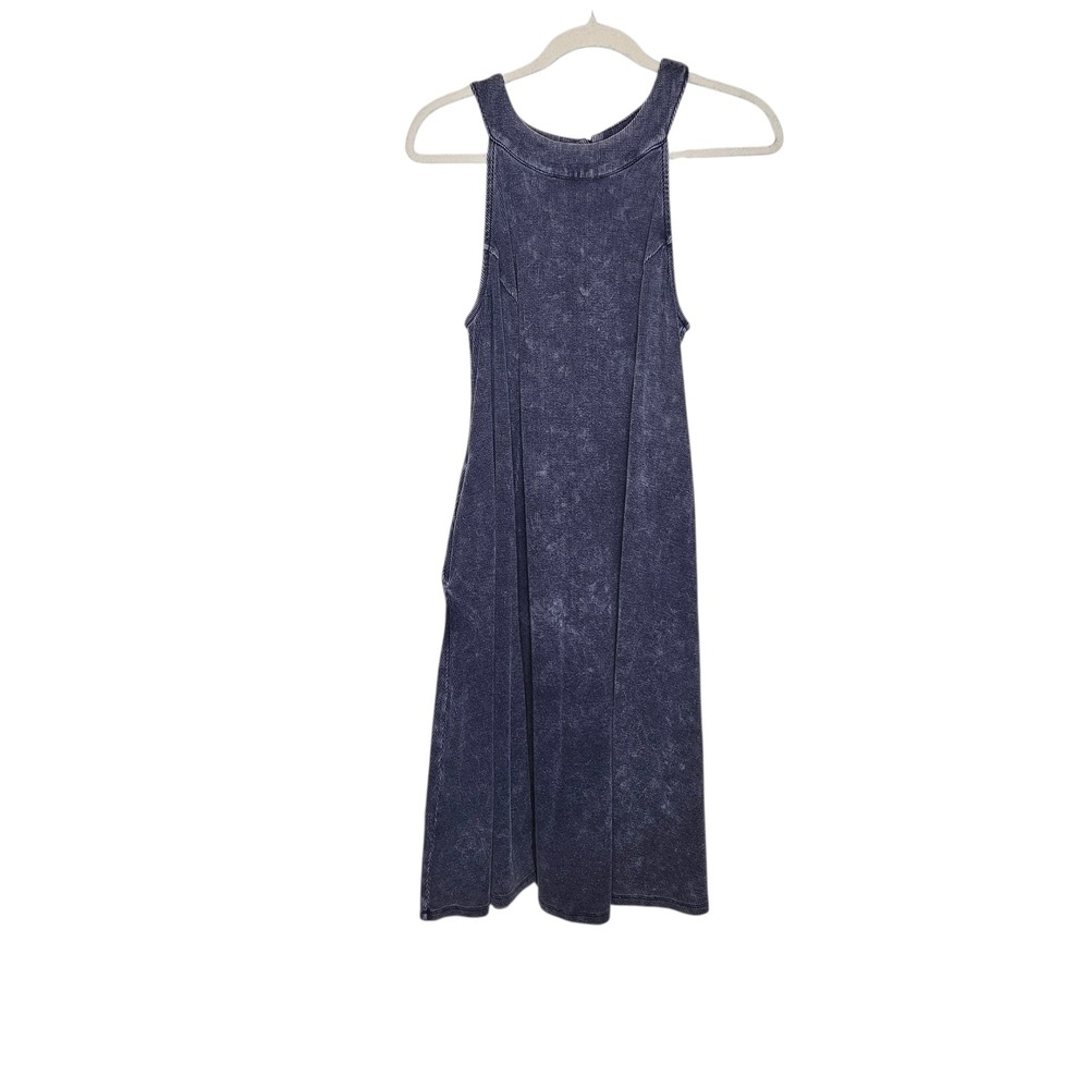 Torrid Women's Plus Size Dress 1X Grey Mineral Wash‎ Knit Midi Sleeveless Casual